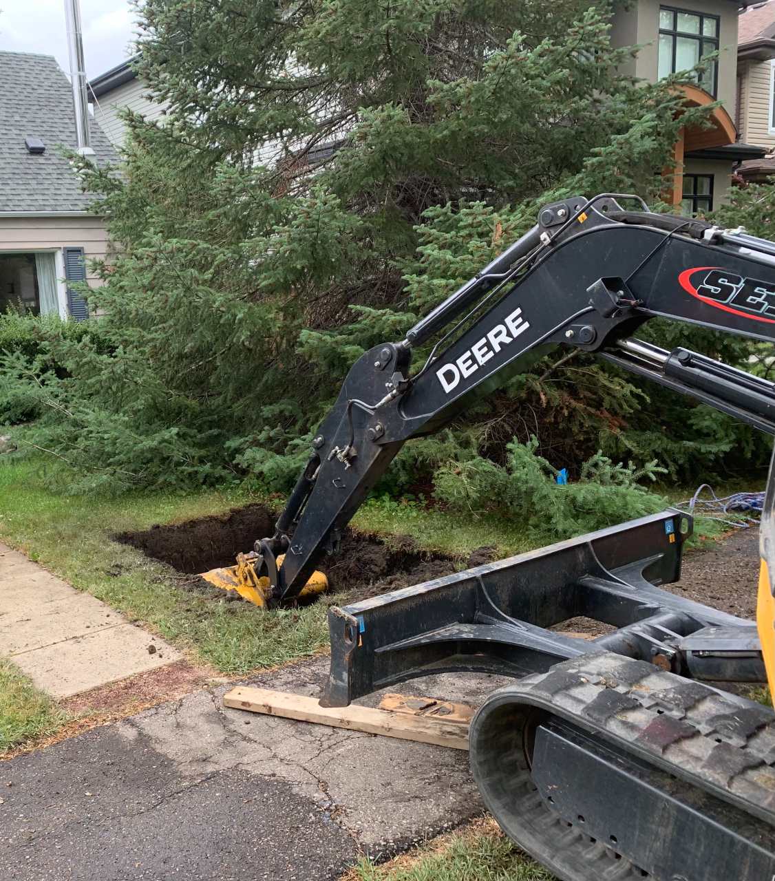 Sewer line Edmonton installation