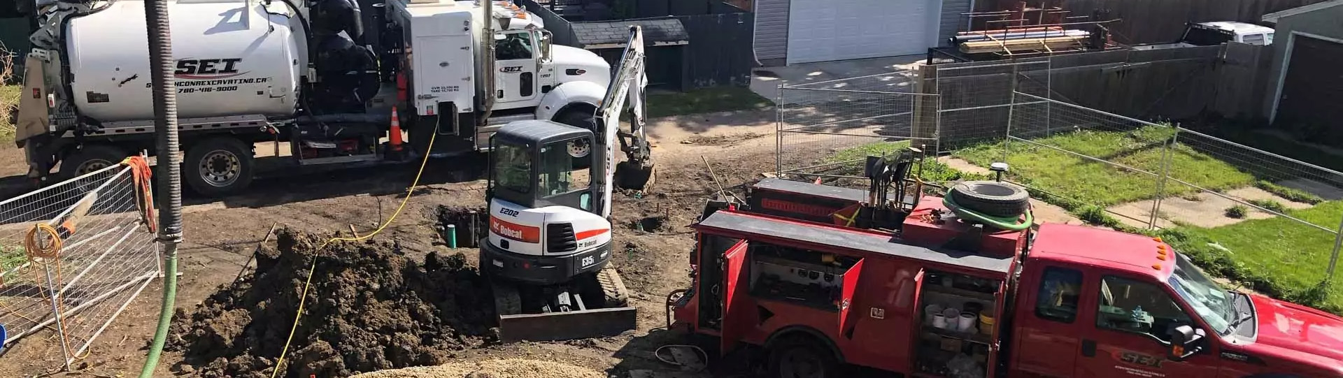 Water Line Excavation in Strathcona County