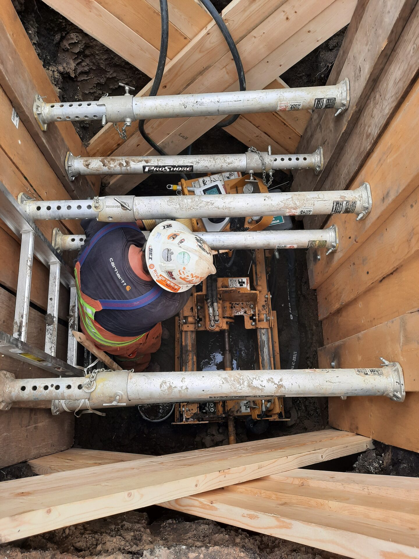 Edmonton Water Line Replacement Worker