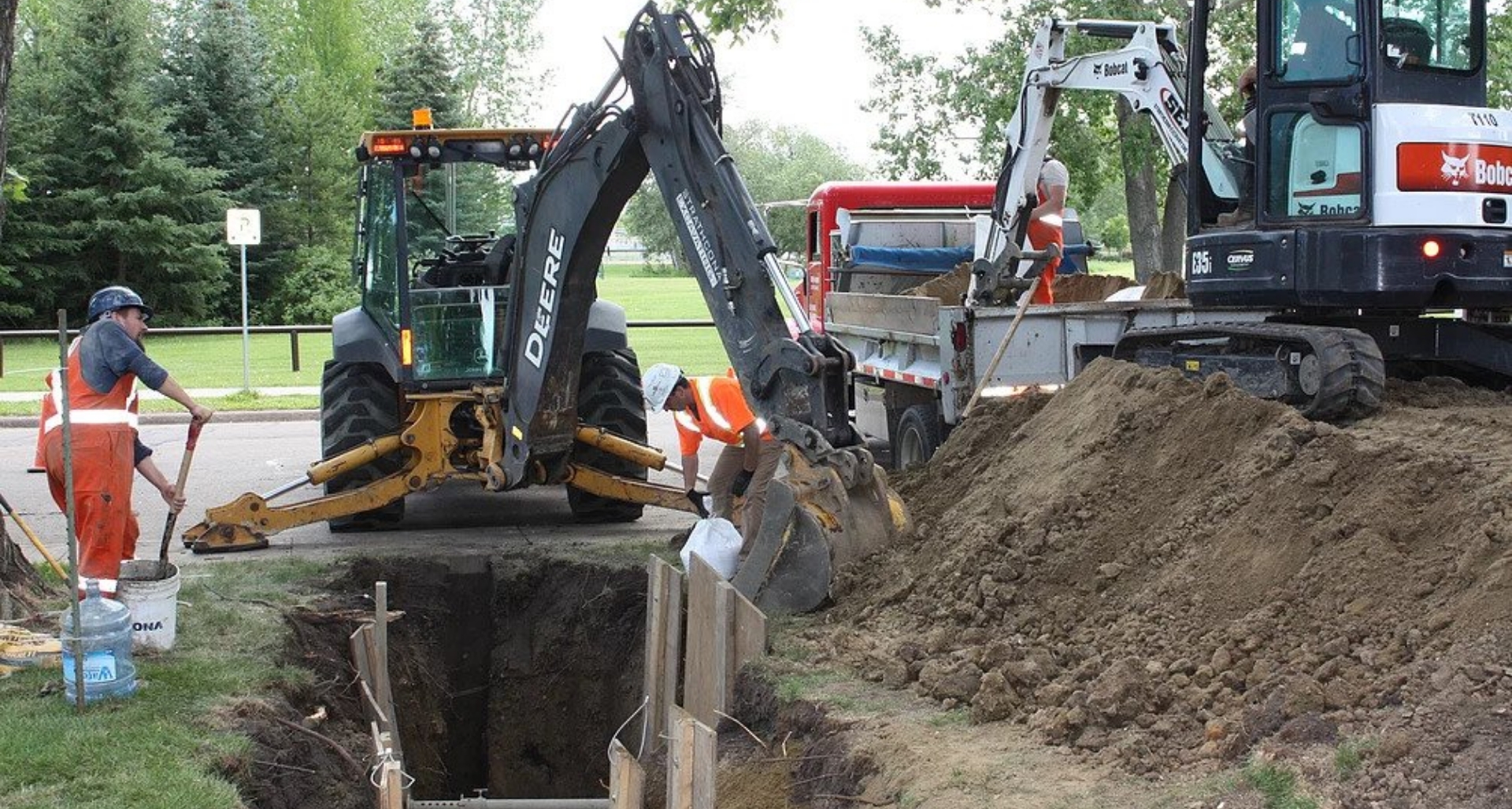 Choose Strathcona Excavating for sewer and water services in Sherwood Park