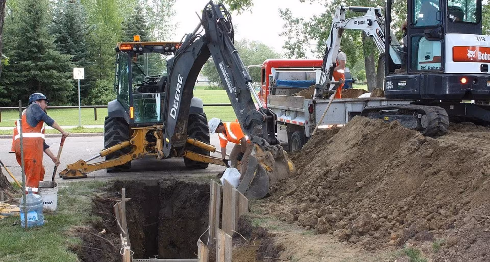 Water line replacement and repair in Stony Plain, Alberta